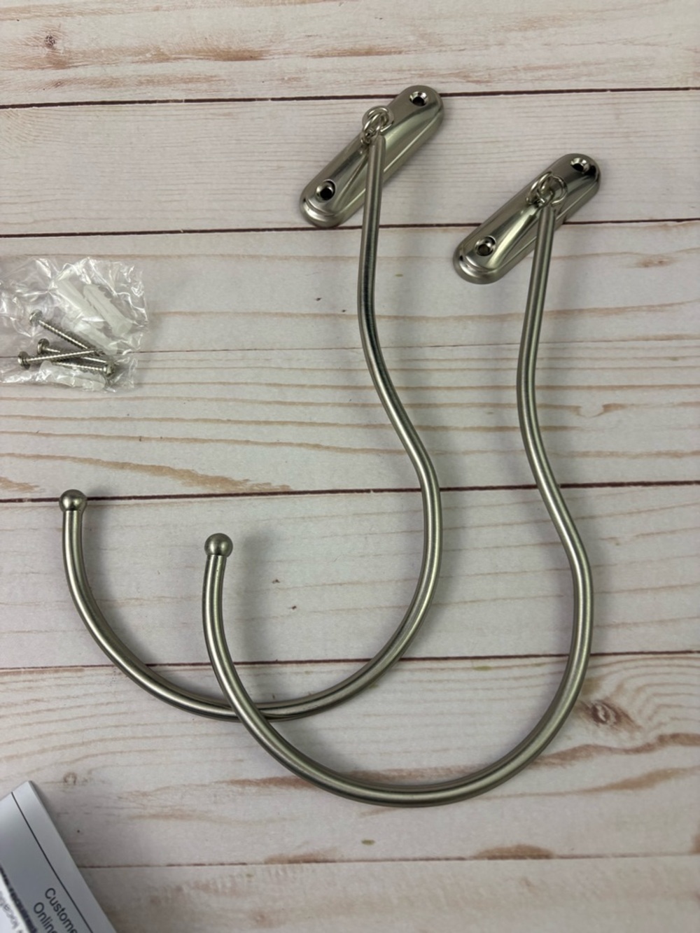 Ballard Designs Drapery Hardware Tiebacks Set of 2 Polished Nickel WY001 - Picture 6 of 6